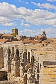 France, Arles, cityscape, Amphitheatre, rooftops