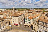France, Arles, cityscape, rooftops, belfry,landscape
