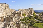 France, Provence, Les Baux de Provence, castel ruins