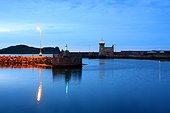 Ireland, Howth, the port and the lighthouse