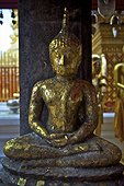 Thailande, Chiang Mai, wat phrathat doi suthep, Chedi, Bouddha et offrandes