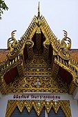 Thailand, Chiang Mai, wat phrathat doi suthep, roof of a temple