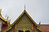 Thailand, Chiang Mai, wat phrathat doi suthep, detail of a low-relief