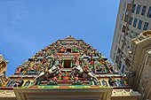 Malaisie, Kuala Lumpur, Chinatown, temple hindouiste