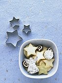Holiday cookies and cookie cutters