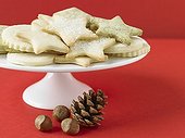 Plate filled with holiday cookies
