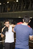Two Boxers Sparring