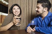 Couple Enjoying Wine