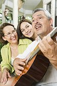 Family Playing Guitar