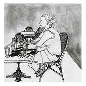 Woman sitting at table