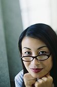 Asian woman wearing eyeglasses