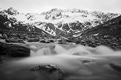 Martial mountain, glacial melt, Ushuaia, Tierra del Fuego, Argentina
