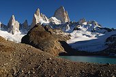 Mount Fitz Roy, laguna de los tres, Patagonia, Glacier National Park, El Chalten, Santa Cruz Province Argentina