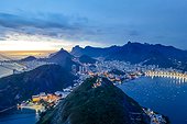 *** IMAGE REMOVED *** Brazil, View from Sugarloaf Mountain to Rio de Janeiro in the evening light