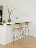 Stools at Counter by Kitchen