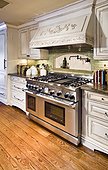 Traditional Kitchen with Distressed Cabinets