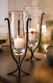 Metal and Glass Candleholders