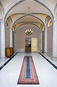 Vaulted Corridor With Marble Floor