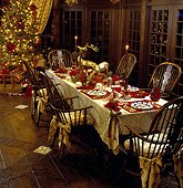Dining Table Set for Christmas Dinner