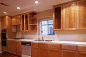 Cabinets and Countertop of a Newly Renovated Kitchen