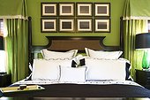 Green and Black Bedroom
