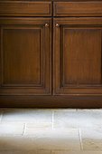 Kitchen Cabinet with Stone Floor