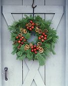 Christmas Wreath on Door