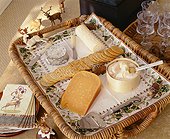 Cheese and Cracker Tray on Table