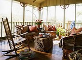 Seating Area on Screened Porch