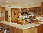 Large Kitchen with Wooden Cabinetry