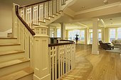 White Oak Hardwood Floors and Treads in Home