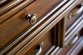 Knob and Handles on Chest of Drawers