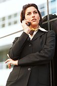 Businesswoman phoning
