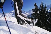 Person snowshoeing