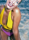 Young woman in bikini