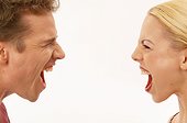 Man and Woman Screaming at Each Other