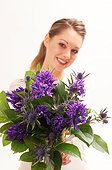 Woman Giving Bouquet