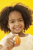 Little girl holding an Easter egg