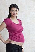 Confident pregnant woman