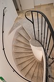 Spiral staircase of a house, Vienna, Austria