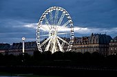 Ferris wheel in Tuileries Garden, Paris, France