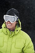 Portrait of male skier