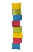 Close-up of stack of blocks