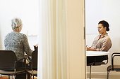 Businesswomen sitting in conference room at office