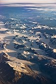 Aerial view of the Fairweather Range, Southcentral Alaska, Summer