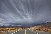 Storm clouds with distinct patterns over the Denali Highway, Interior Alaska, Fall