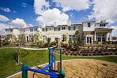 Exterior of Townhomes with Childrens Park