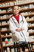 A child pharmacist