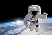 Astronaut At Spacewalk