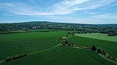 French Vexin Regional Natural Park Seen From The Sky